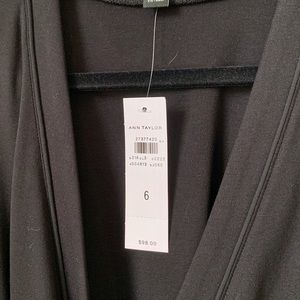 Ann Taylor Black Wrap Dress - Sz 6